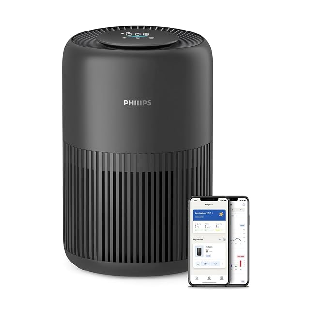Philips 900er-Serie Luftreiniger, schwarz, mit digitalem Display